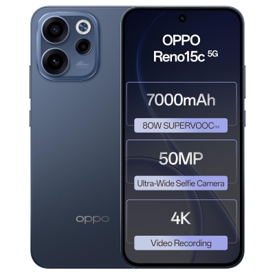OPPO Reno15c 5G (Twilight Blue, 256 GB) (8 GB RAM)