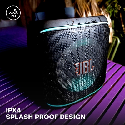 Picture of JBL Partybox Encore 2 with Mic,AI Sound Boost,Dynamic Light Show,Upto 15Hrs Playtime 100 W Bluetooth Soundbar (Black, Stereo Channel)