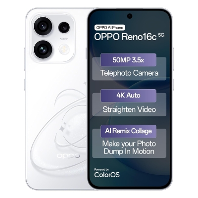 OPPO Reno16c 5G (Starry White, 128 GB) (8 GB RAM)