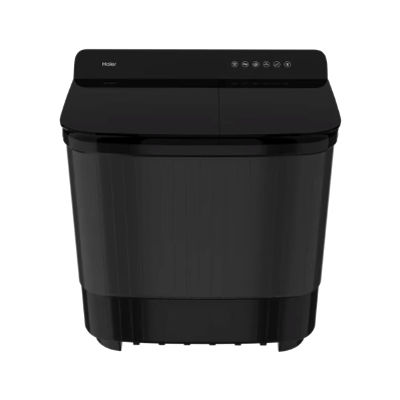 Haier 12 kg 5 Star Semi Automatic Washing Machine with Magic Filter (178, HTW120-178BK, Black)