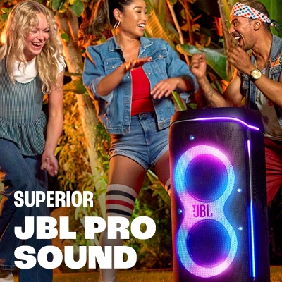 Picture of JBL PartyBox 720 - Loudest Battery-Powered Party Speaker with Superior Pro Sound and a Futuristic lightshow, Up to 15 Hours Playtime & IPX4 Splash Proof (Black)
