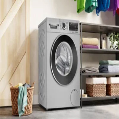 Picture of BOSCH 9 kg Fully Automatic Front Load Washing Machine with In-built Heater Silver (WGA244ZSIN)
