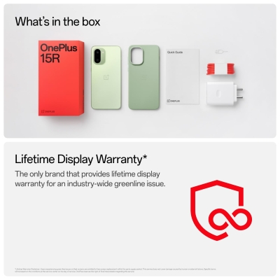 Picture of OnePlus 15R 5G (12GB RAM, 512GB Storage) Mint Breeze | Snapdragon 8 Gen 5 | 7400 mAh Battery | Lifetime Display Warranty