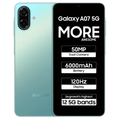 Samsung Galaxy A07 5G (Light Green, 128 GB) (4 GB RAM)