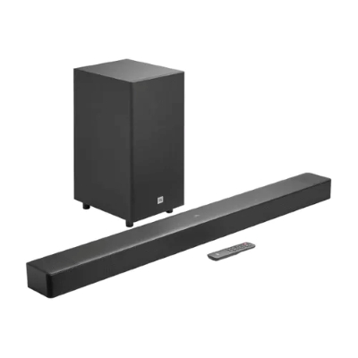 JBL Cinema SB595 True Dolby Atmos, Wireless Subwoofer,HDMI eARC,Bluetooth Streaming 440 W Bluetooth Soundbar (Black, 3.1 Channel)