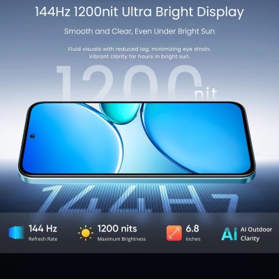 Picture of realme 15x 5G (Aqua Blue, 128 GB) (6 GB RAM)