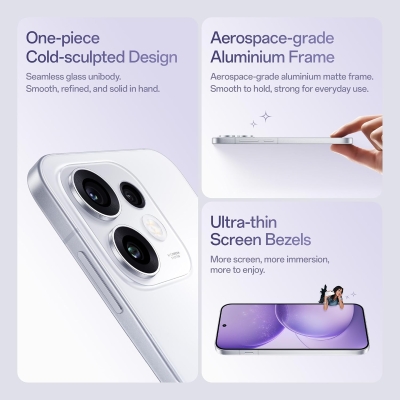 Picture of OPPO Reno16 5G (Starry White, 256 GB) (8 GB RAM)