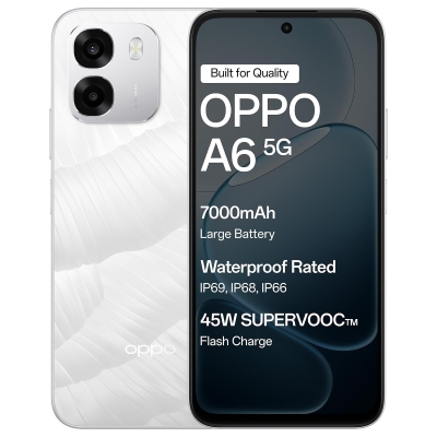 Oppo A6 5G(Ice White, 128 GB) (4 GB RAM)