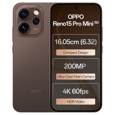 Picture of OPPO Reno15 Pro Mini 5G (Cocoa Brown, 256 GB) (12 GB RAM)