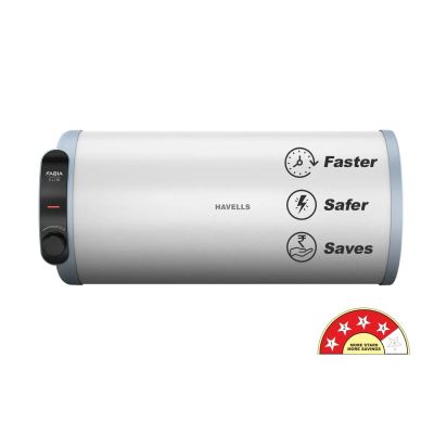 Havells Fabia Slim Storage Water Heater 15 L (Geyser, White Blue-LH)