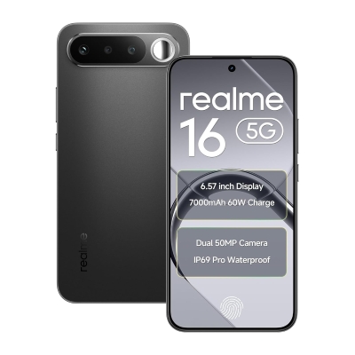 realme 16 5G (Air Black, 128 GB) (8 GB RAM)
