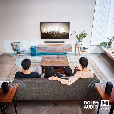 Picture of SONY HT-S40R 5.1ch Home Theatre with Dolby Digital, Subwoofer, Rear Speakers, 600 W Bluetooth Soundbar (Black, 5.1 Channel)