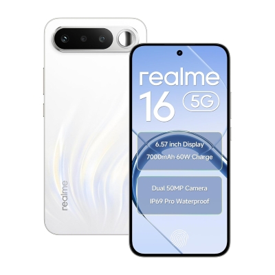 realme 16 5G (Air White, 128 GB) (8 GB RAM)