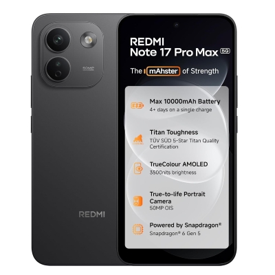 REDMI Note 17 Pro Max 5G (Stealth Black, 256 GB) (8 GB RAM)