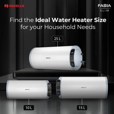 Picture of Havells Fabia Slim Storage Water Heater 15 L (Geyser, White Blue-RH)
