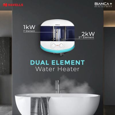 Picture of Havells Bianca+ Convertible Storage Water Heater 15 L (Geyser, White Blue)
