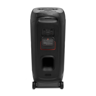 Picture of JBL PartyBox 720 - Loudest Battery-Powered Party Speaker with Superior Pro Sound and a Futuristic lightshow, Up to 15 Hours Playtime & IPX4 Splash Proof (Black)