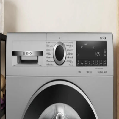 Picture of BOSCH 9 kg Fully Automatic Front Load Washing Machine with In-built Heater Silver (WGA244ZSIN)