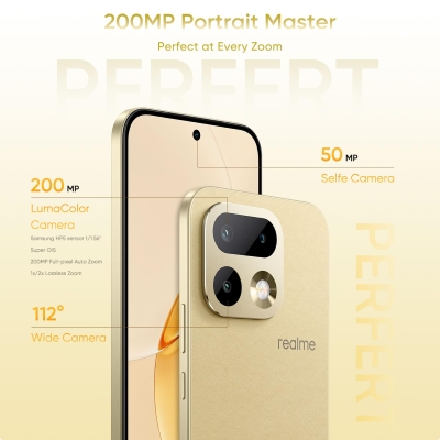 Picture of realme 16 Pro 5G (Master Gold, 256 GB) (8 GB RAM)