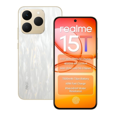 realme 15T 5G (Flowing Silver, 256 GB) (8 GB RAM)