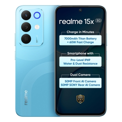 realme 15x 5G (Aqua Blue, 128 GB) (8 GB RAM)