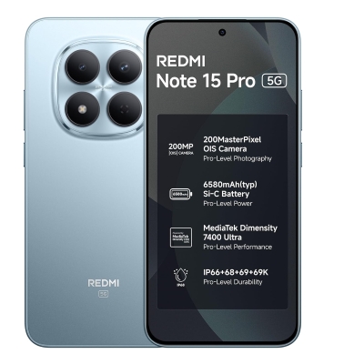 REDMI Note 15 Pro 5G (Mirage Blue, 256 GB) (8 GB RAM)