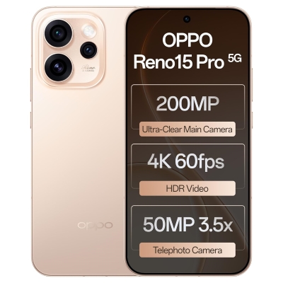 OPPO Reno15 Pro 5G (Sunset Gold, 256 GB) (12 GB RAM)