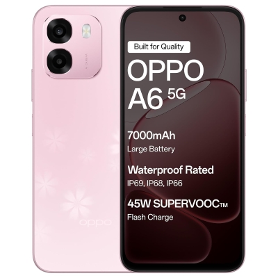 Oppo A6 5G(Sakura Pink, 128 GB) (6 GB RAM)