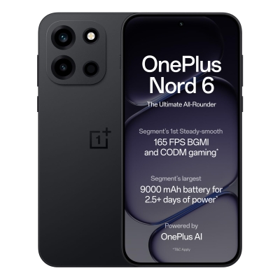 OnePlus Nord 6 (Pitch Black, 256 GB) (12 GB RAM)