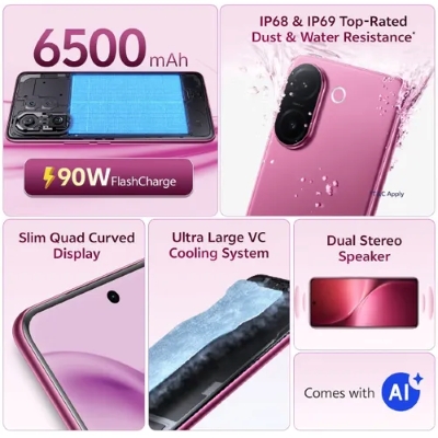 Picture of vivo V60e (Elite Purple, 128 GB) (8 GB RAM)