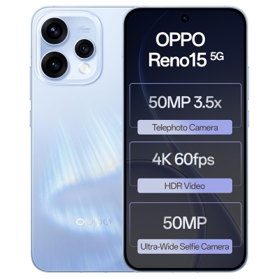 Picture of OPPO Reno15 5G (Aurora Blue, 256 GB) (12 GB RAM)