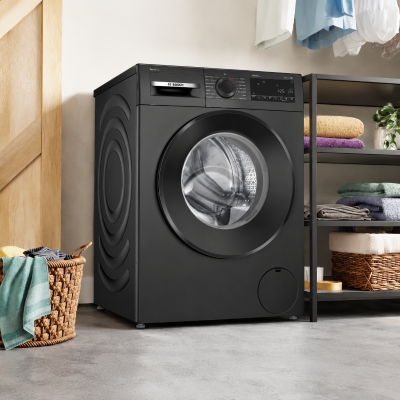 Picture of BOSCH washing machine, front loader 9 kg , Cast iron grey (WGA242IRIN)