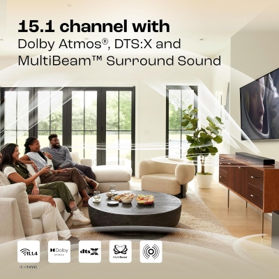 Picture of JBL Bar 1300 True Dolby Atmos with,DTS:X,MultiBeam,10" Subwoofer,HDMI 1170 W Bluetooth Soundbar (Black, 11.1.4 Channel)