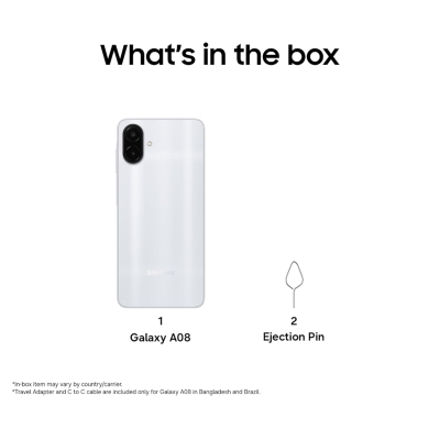 Picture of Samsung Galaxy A08 LTE (Silver, 64 GB) (4 GB RAM)