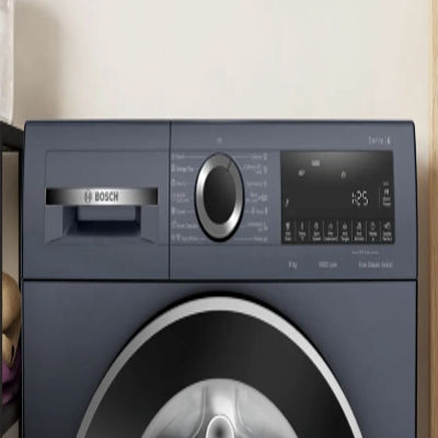 Picture of BOSCH 9 kg Fully Automatic Front Load Washing Machine with In-built Heater Black, Grey, Silver (WGA244ZPIN)