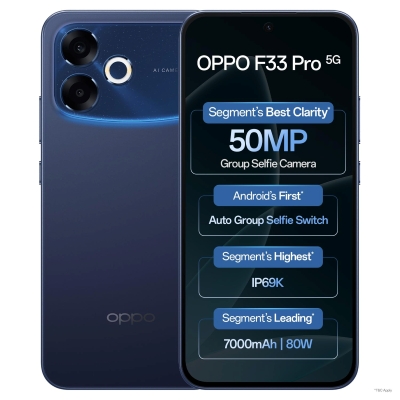 OPPO F33 Pro 5G (Starry Blue, 256 GB) (8 GB RAM)