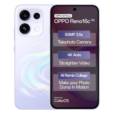 OPPO Reno16c 5G (Stellar Purple, 256 GB) (8 GB RAM)