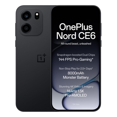 Picture of OnePlus Nord CE6 (Pitch Black, 128 GB) (8 GB RAM)