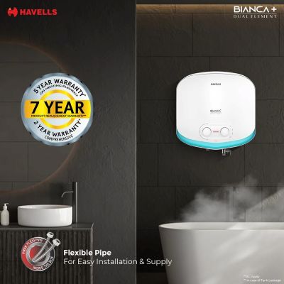 Picture of Havells Bianca+ Convertible Storage Water Heater 15 L (Geyser, White Blue)