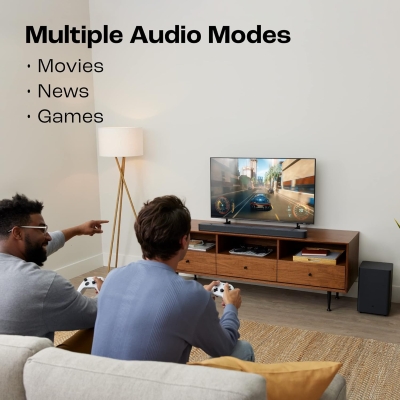 Picture of JBL Bar 2.1 Deep Bass (MK2), Dolby Digital, Wireless 6.5" Subwoofer, HDMI 300 W Bluetooth Soundbar (Black, 2.1 Channel)