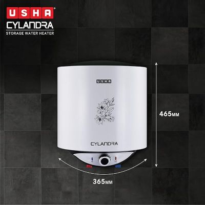 Picture of USHA Cylandra 15 L Storage Water Geyser (White)