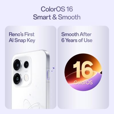 Picture of OPPO Reno16c 5G (Starry White, 128 GB) (8 GB RAM)