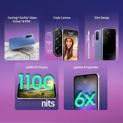 Picture of Samsung Galaxy F17 5G (Violet Pop, 128 GB) (6 GB RAM)