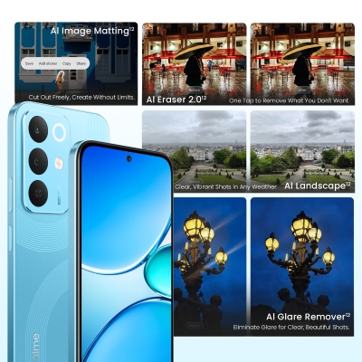 Picture of realme 15x 5G (Aqua Blue, 128 GB) (6 GB RAM)