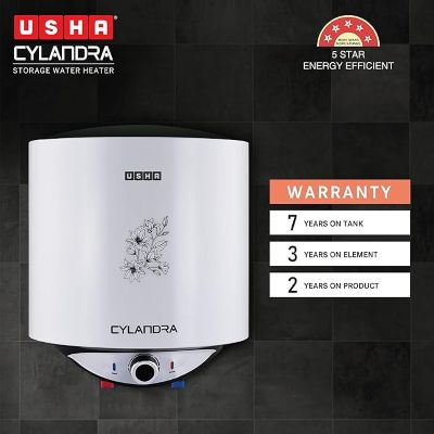 Picture of USHA Cylandra 25 L Storage Water Geyser (White)